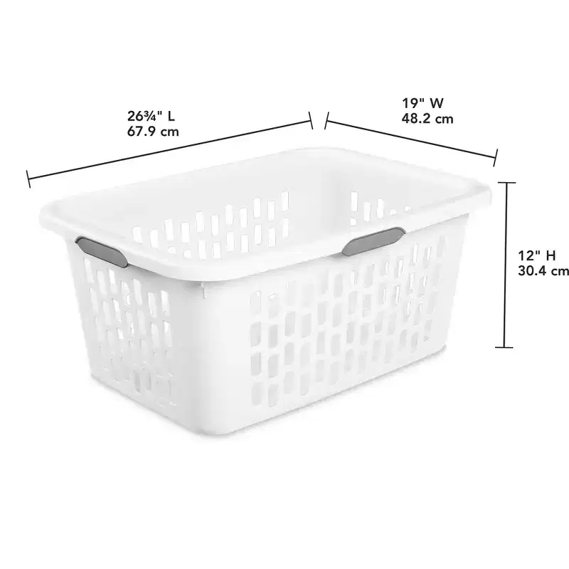 Sterilite Laundry Basket, Plastic Hamper with Handles