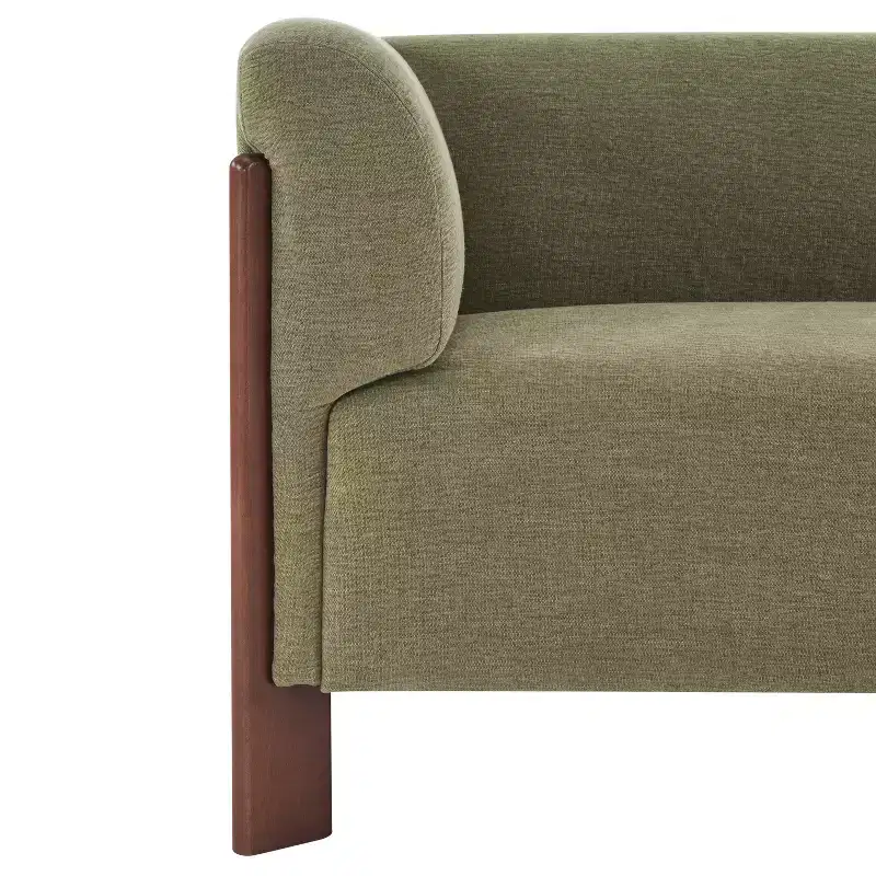 Christopher Knight Home Patcharee Modern 80 3-Seater Wooden Upholstered Sofa