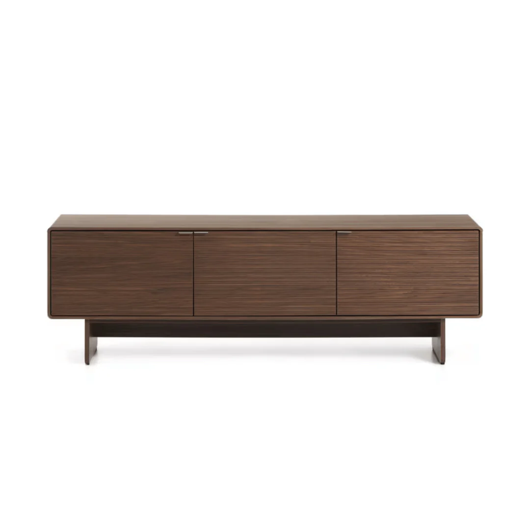 Mid-Century Walnut brown Walnut Entertainment Cabinet for Living Room