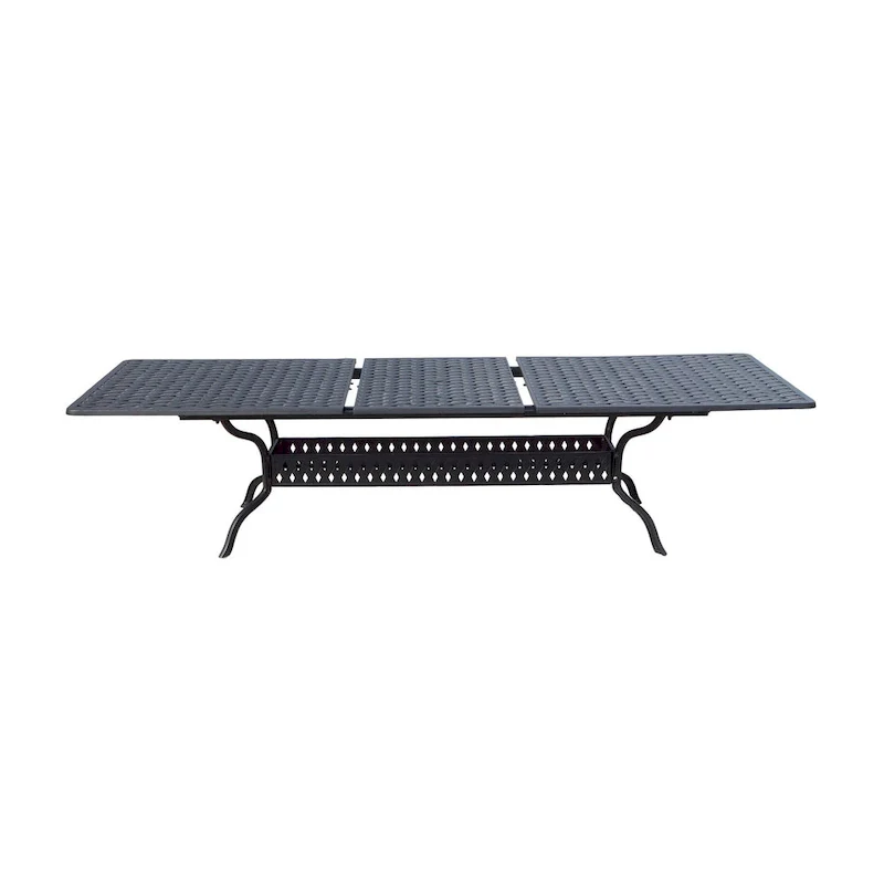 St.Cruz 11-Piece Patio Dining Set with 42 x 92 / 42 x 120 Extension Table