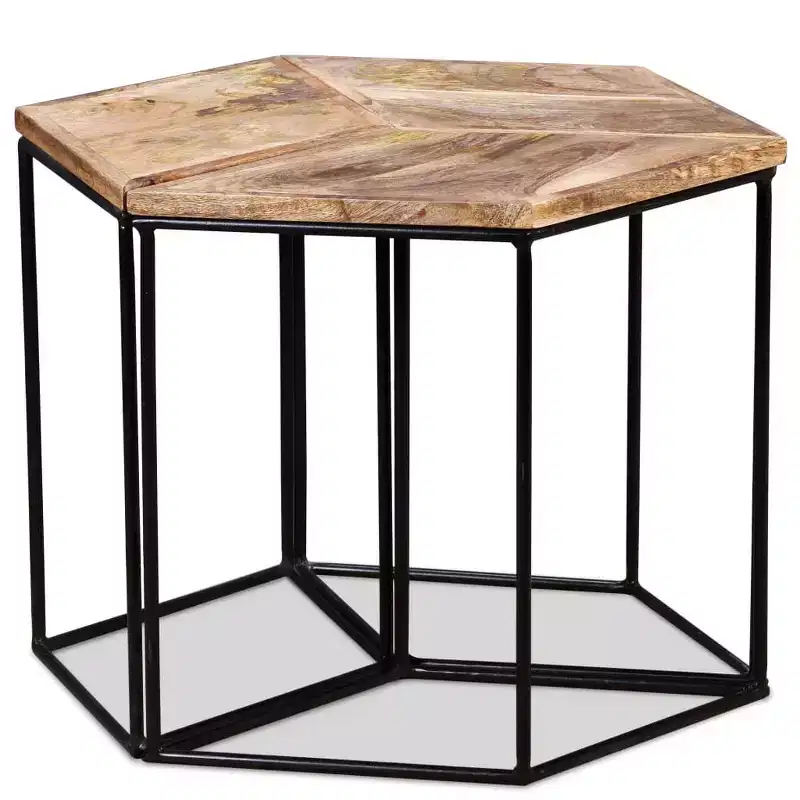 Coffee Table Mango wood Solid mango wood, Iron Medium Modular