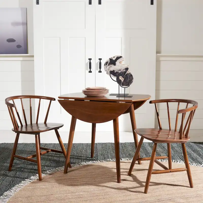 SAFAVIEH Geoff Folding Round Dining Room Table - 35 W x 35 L x 29 H - 35Wx35Dx29H