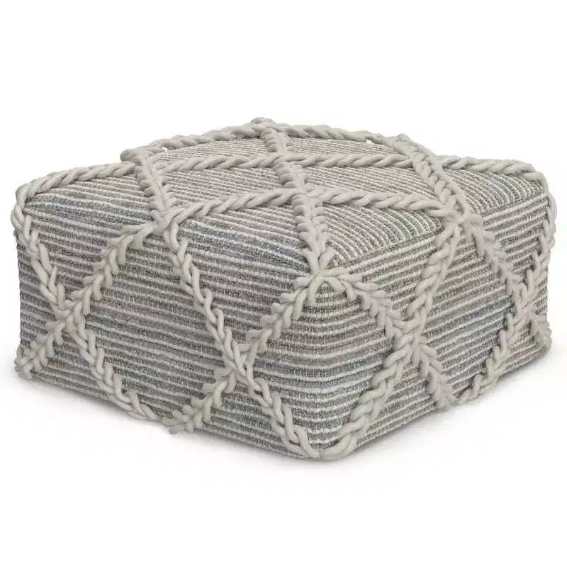Woodley Square Pouf - WyndenHall
