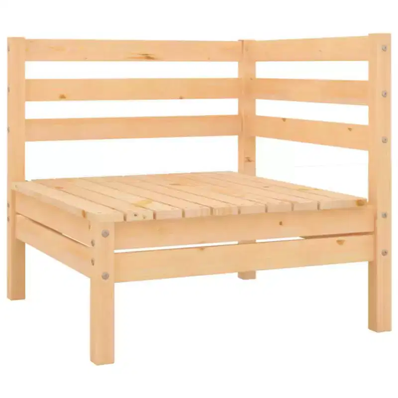 vidaXL Garden Lounge Set Natural Wood Solid Pinewood 6 Piece Set Modular