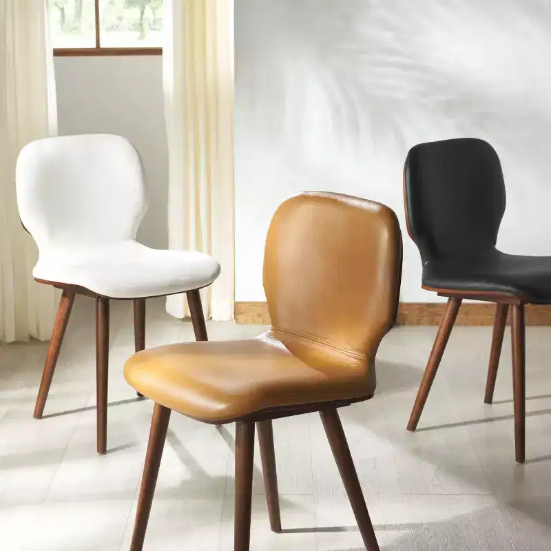 Tazmyn Dining Chair - SFV4157 - White/Walnut - Safavieh Couture