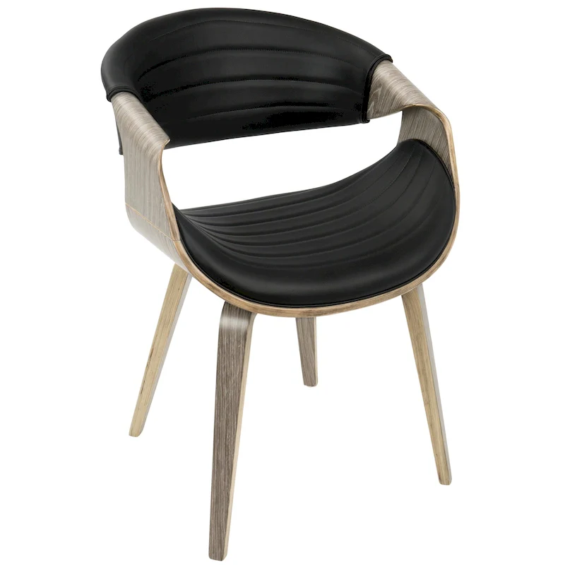 Kanteborg Faux Leather/Wood Dining Chair