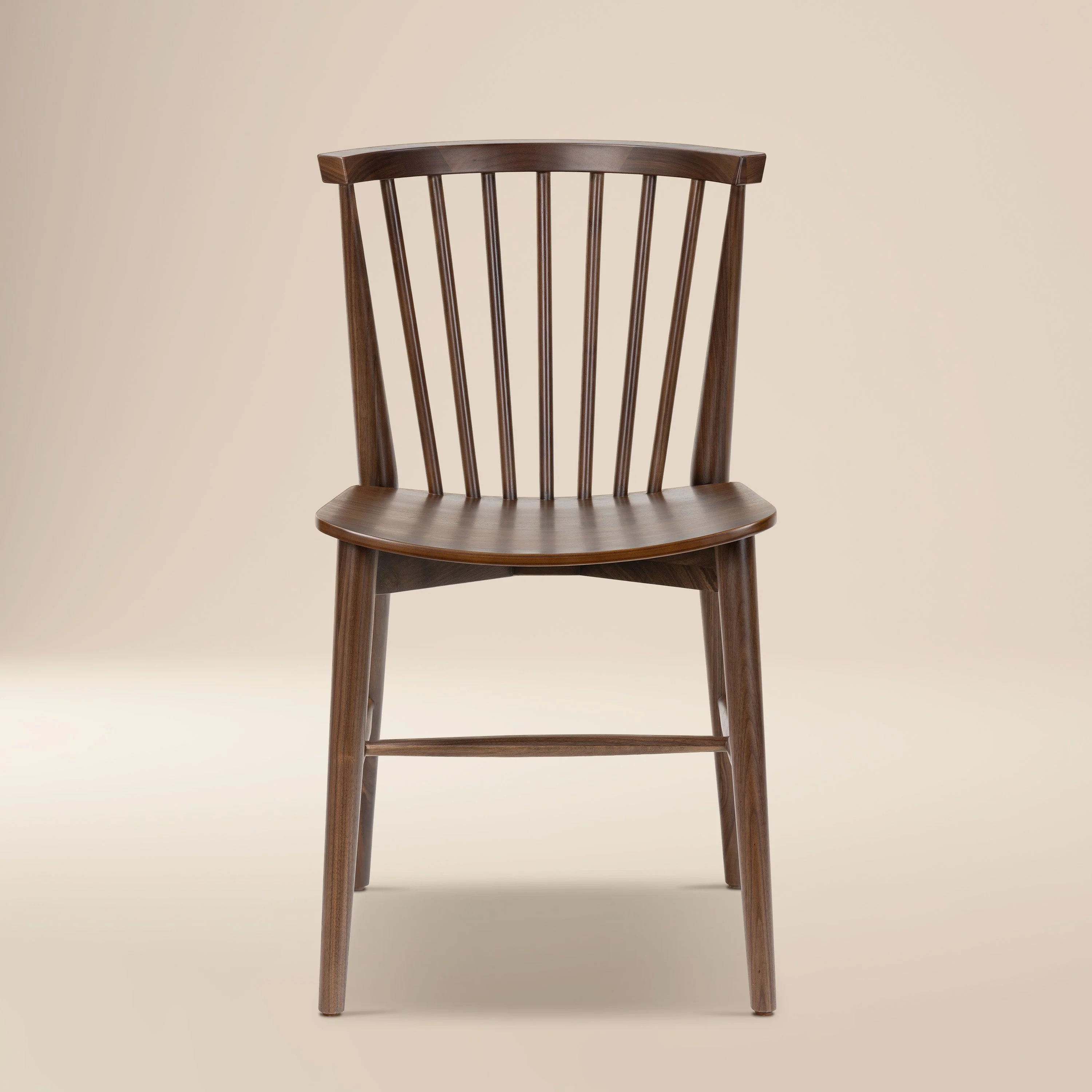 Mid-Century Modern Walnut Walnut Wood Dining Chair for Dining Room
