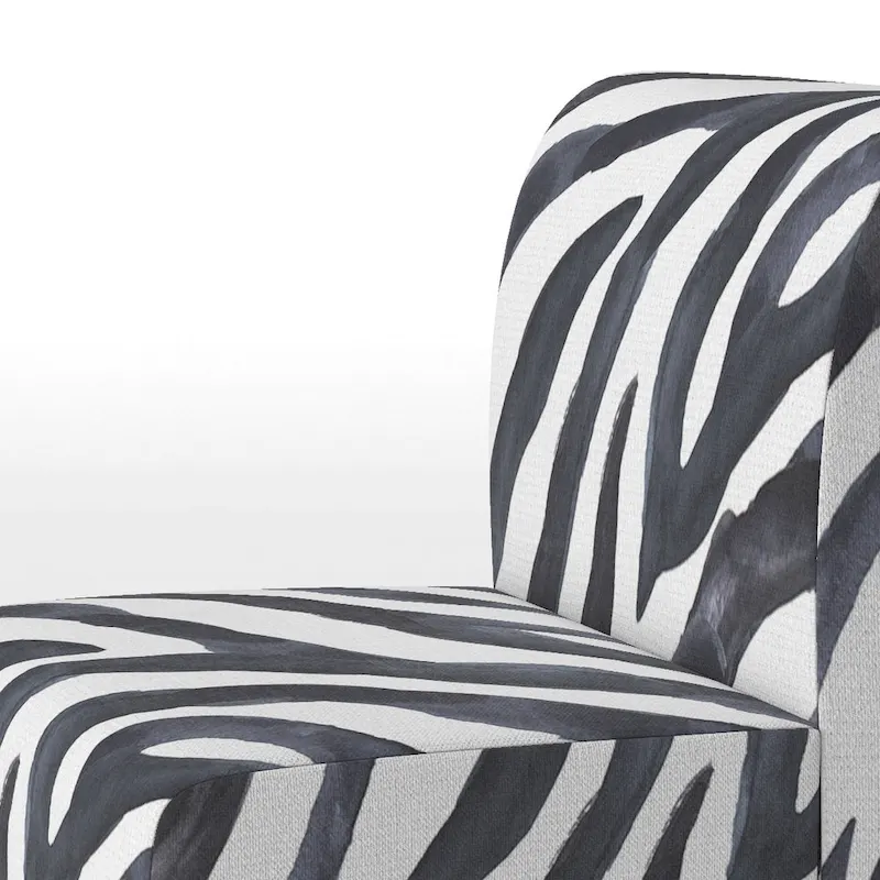 Designart Zebra Striped  Upholstered Cabin & Lodge Accent Chair and Arm Chair