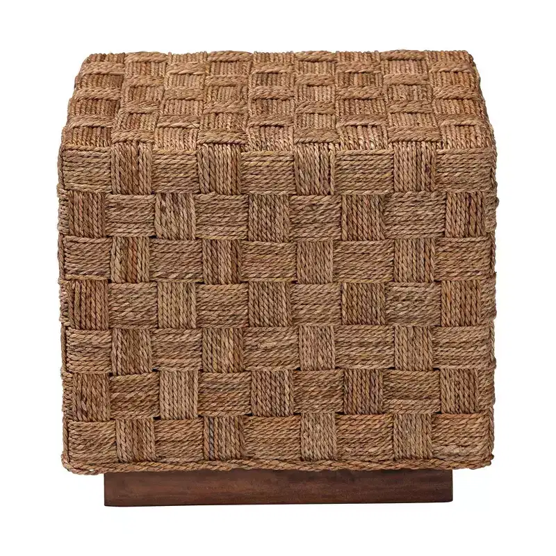 bali & pari Karina End Table Natural Seagrass/Light Brown