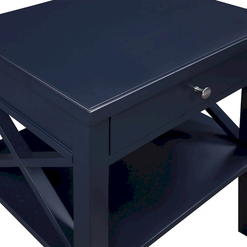 Copper Grove Castle Creek Wooden Nightstand with Lower Shelf