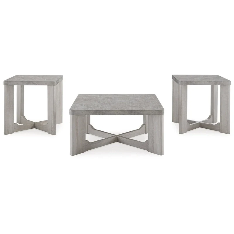 3-Piece Coffee Table and End Table Set - 35W x 35D x 17H