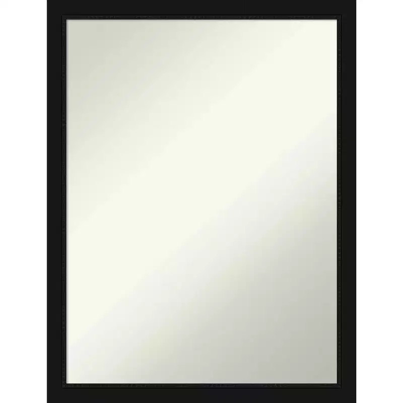 20" x 26" Non-Beveled Avon Black Narrow Wall Mirror
