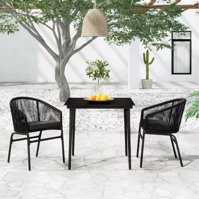 vidaXL Patio Dining Set Outdoor Garden Seat 3/5/7/Multi Colors/Sizes