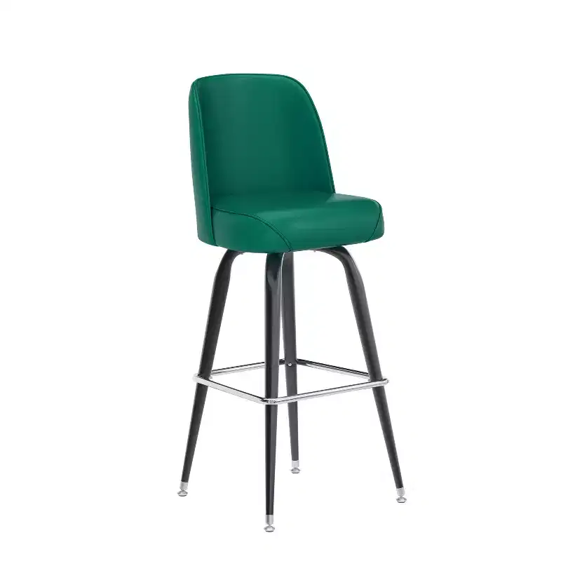 Emma and Oliver Metal Barstool with Swivel Bucket Seat