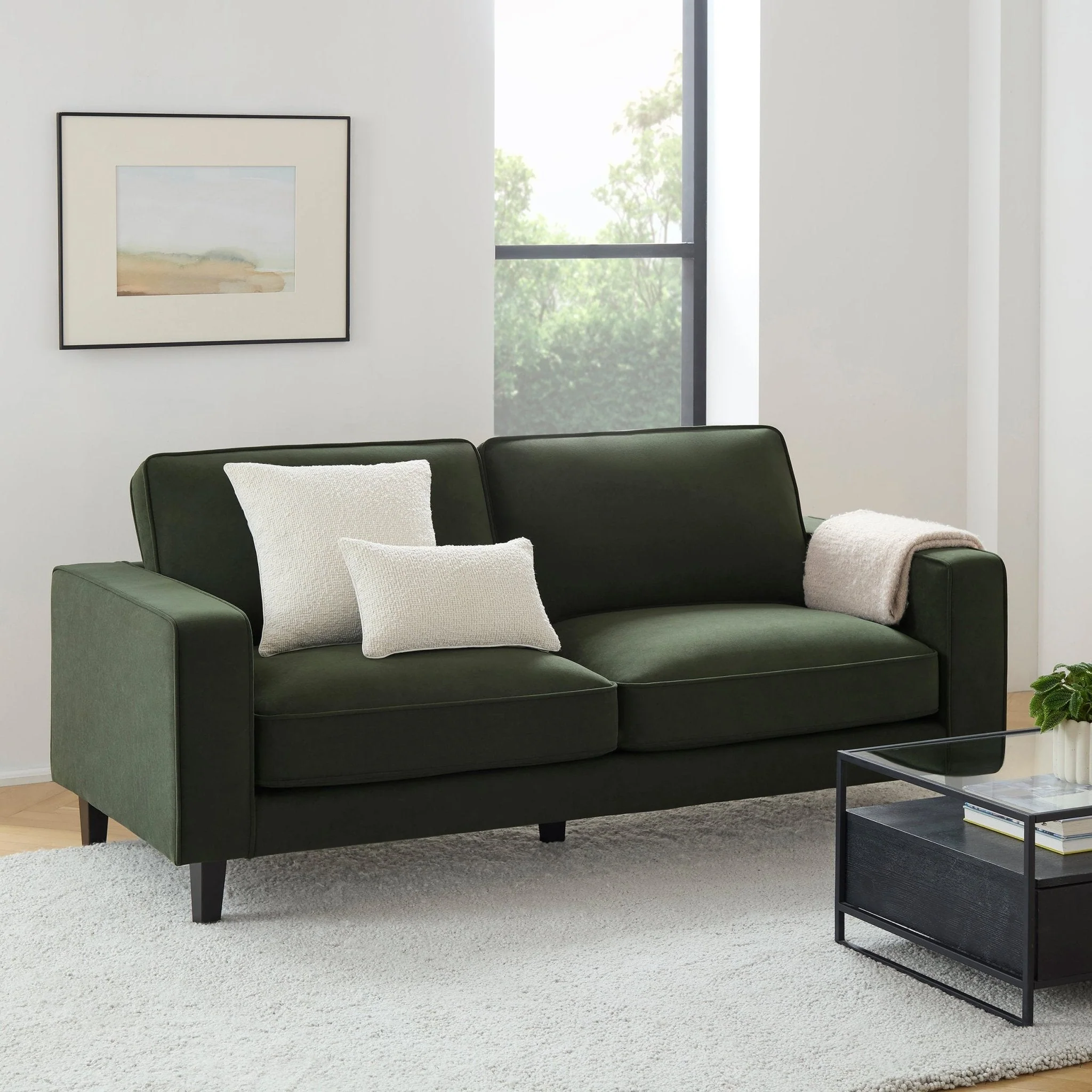 3 Seater Sofa - Dark Olive