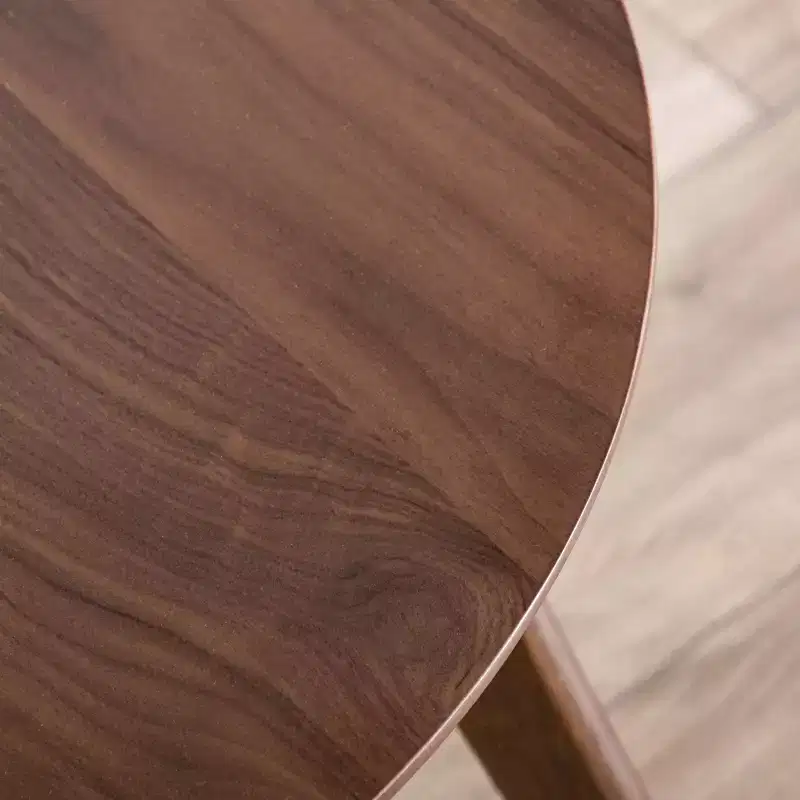 HOMES: Inside + Out 2pc Creekside Mid-Century Modern Accent Table Set with Chair Walnut