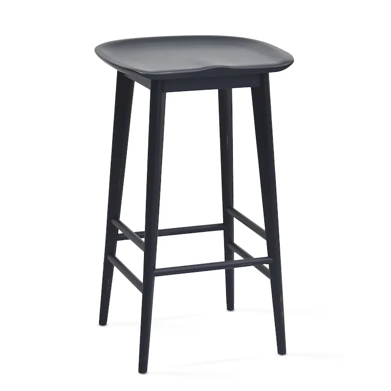 Hendry Backless Solid Acacia Counter Stool - Counter Stool