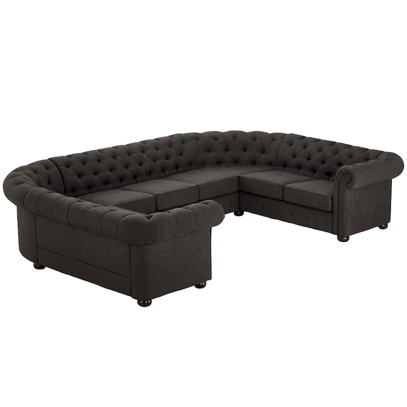 Knightsbridge Chesterfield U-shaped Sectional by iNSPIRE Q Artisan