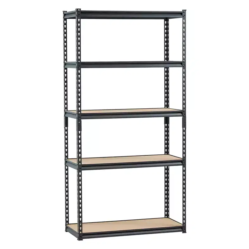 Storage Shelves, 2000 lbs, 5 Tier Garage Storage Shelving, 16Dx36Wx71.4H Adjustable Metal Shelves for Garage Shelves Utility Rack Shelf,Black