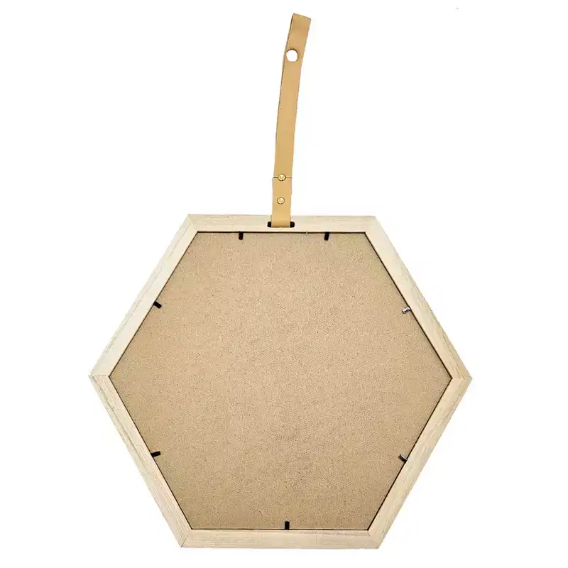 Hexagon Mirror, Decor Mirror for Living Room, Foyer, Entryway, Bedroom, 16x14