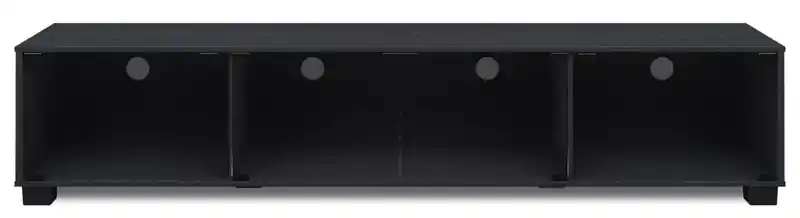 84 Modern TV Stand with Storage and Cable Management for TVs up to 90- Black