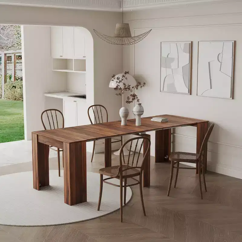 118.11 Large Multi-functional Extendable Console Table, Dining Table for 5-8 Peoples