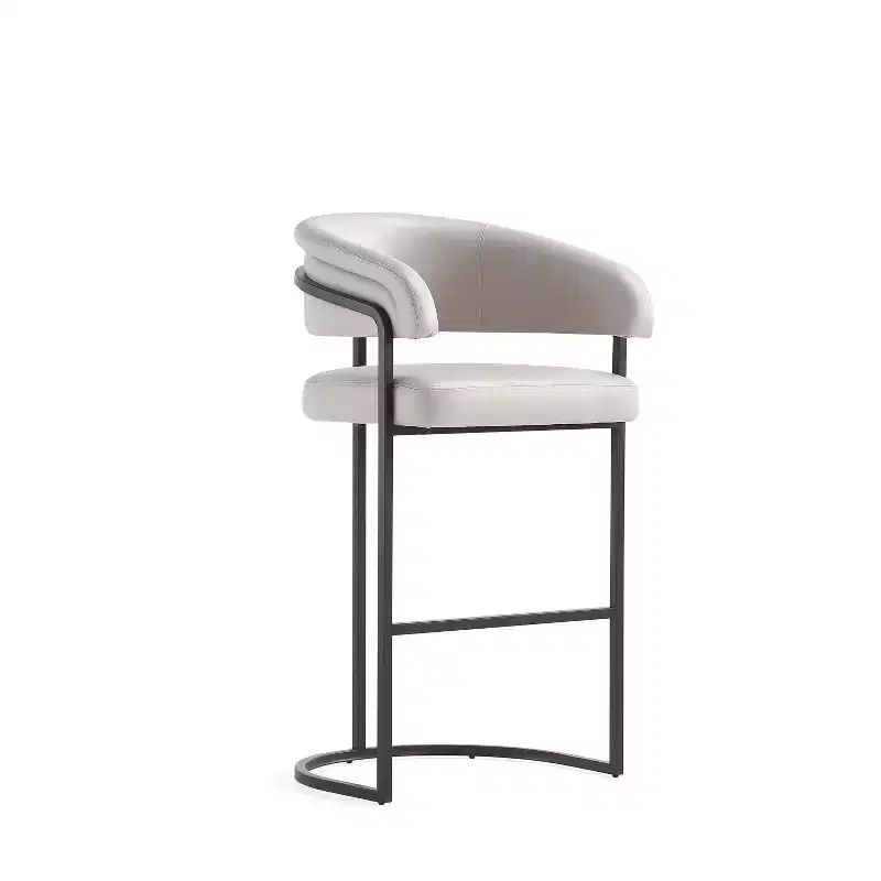 Manhattan Comfort Augusta Modern Leatherette Upholstered Barstool