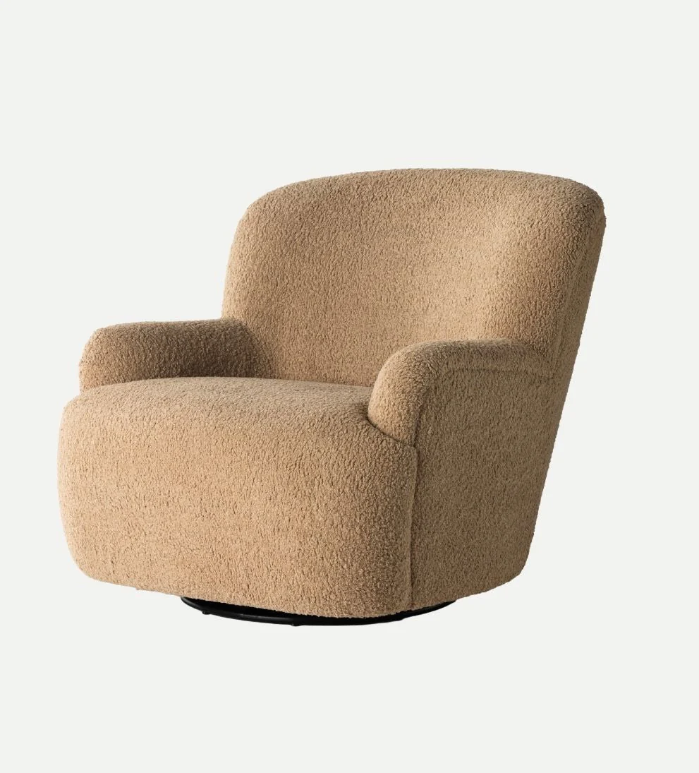 Swivel Chair - Cozy doesn?¡¥t even begin to describe this oversized swivel chair! - It features a high wing back and rolled arms in a - Cozy