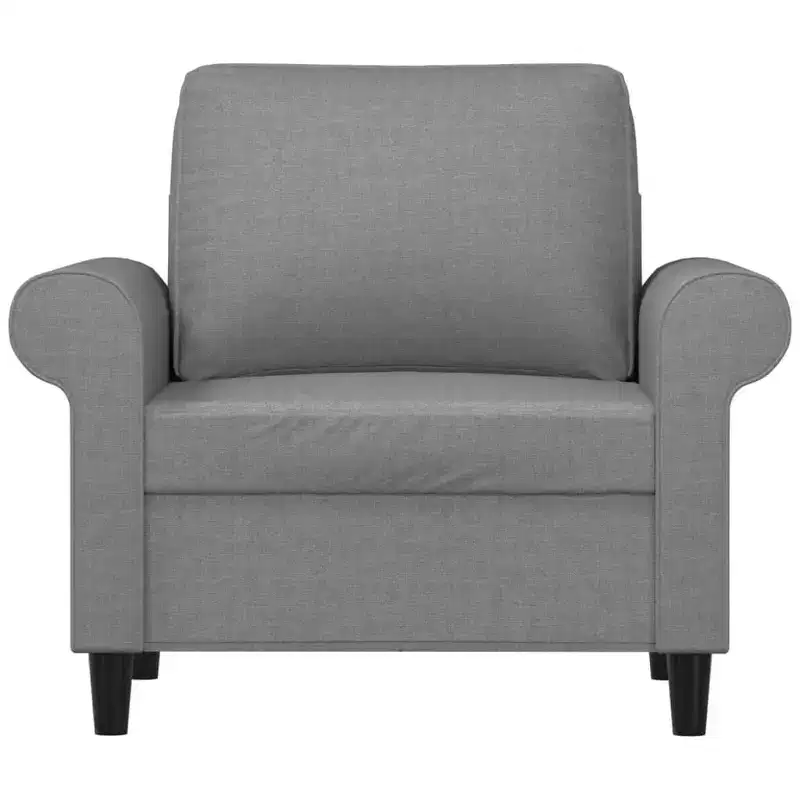 Sofa Chair Light grey Polyester (fabric), metal, plywood