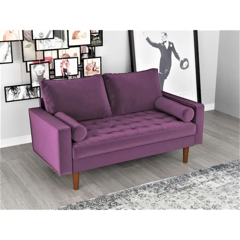 US Pride Lopez Mid-century Loveseat
