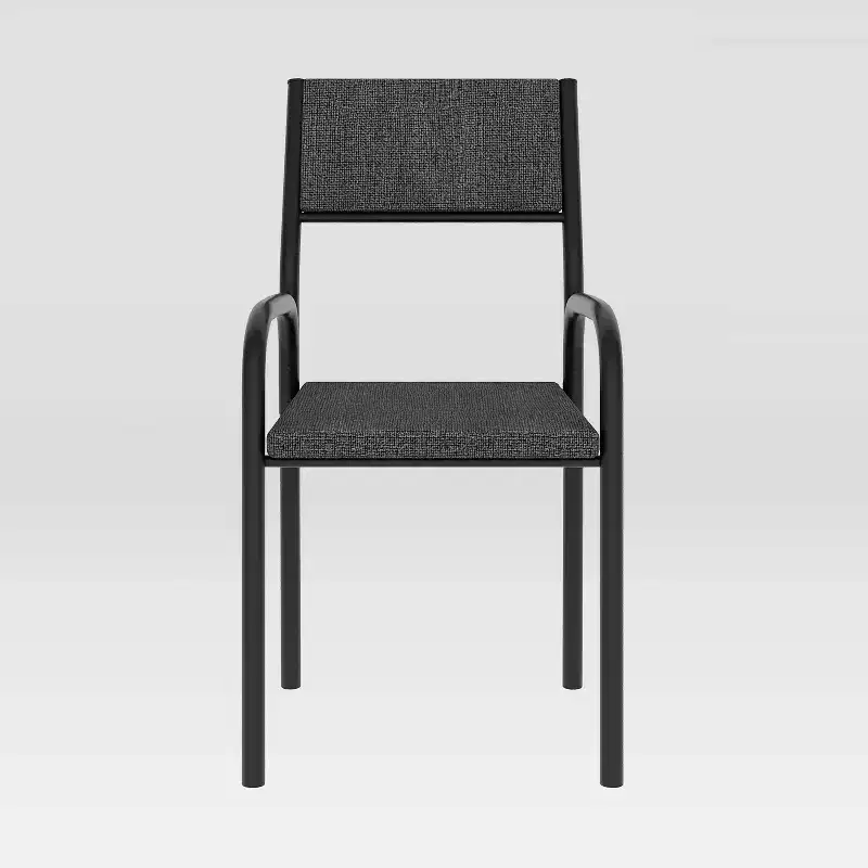 Metal Frame Office Visiting Chair Black - Techni Mobili