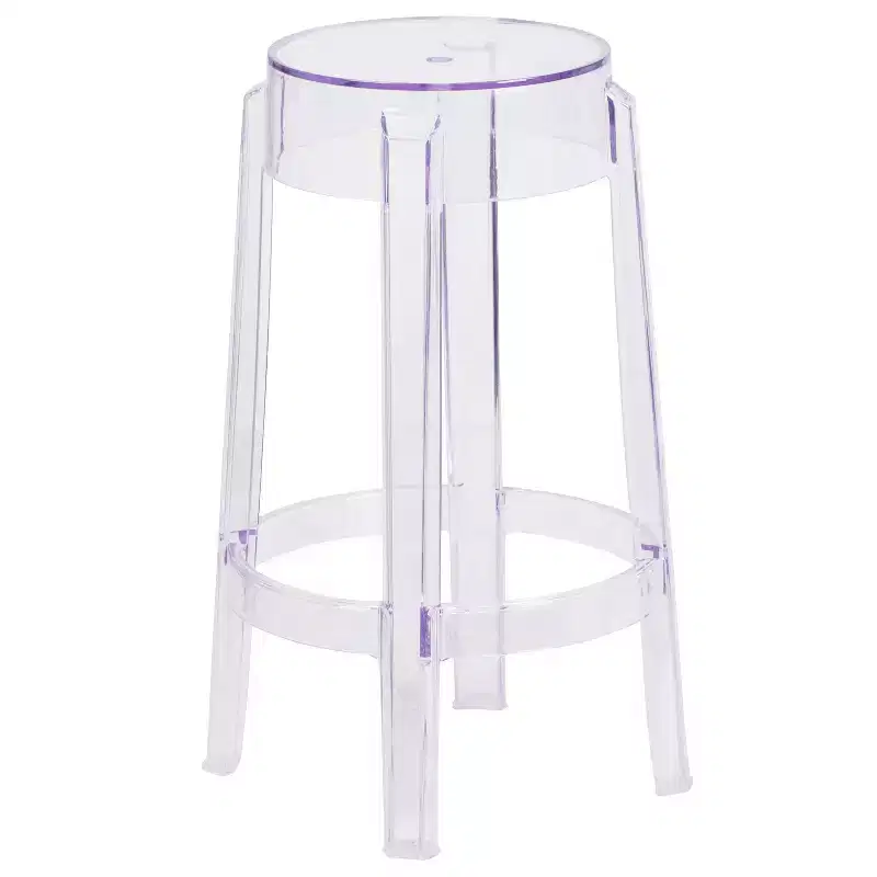 25.75'' High Transparent Counter Height Stool