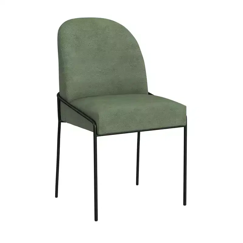 Modern Metal Dining Chair Velvet