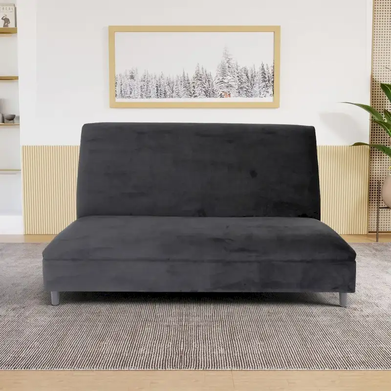 Coast to Coast Sofas Mid Century Modern Seating Booth Velvet Solid Wood Frame Upholstered