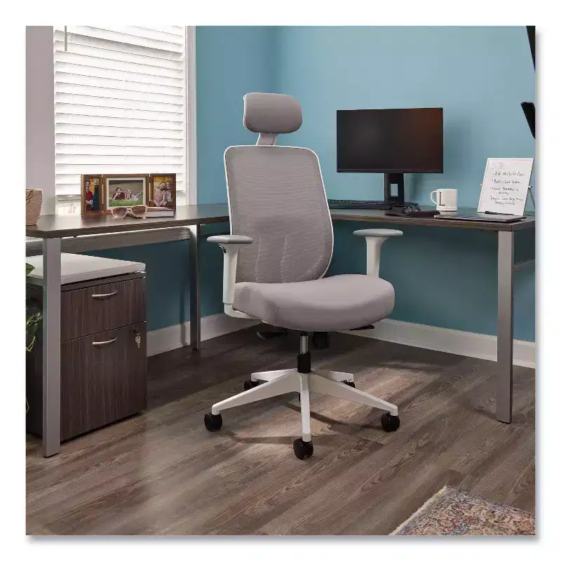 HON Altern Mesh Back Task Chair, 17.95 to 21.1 Seat Height, Gray Seat, Gray/White Back, White Base