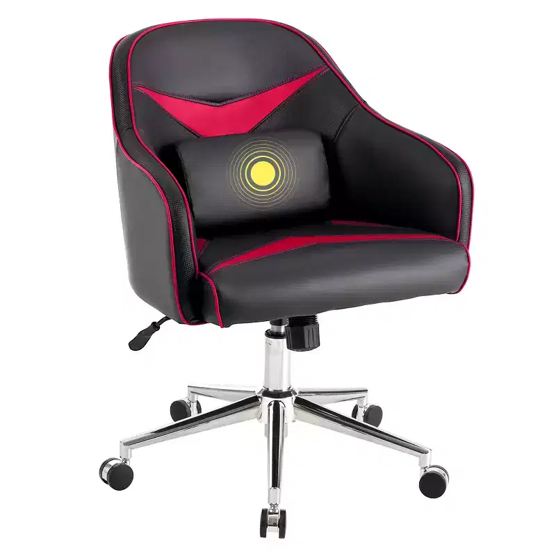 Office Chair Task Desk Swivel Adjustable Height w/ Massage Lumbar Support BlueGreen