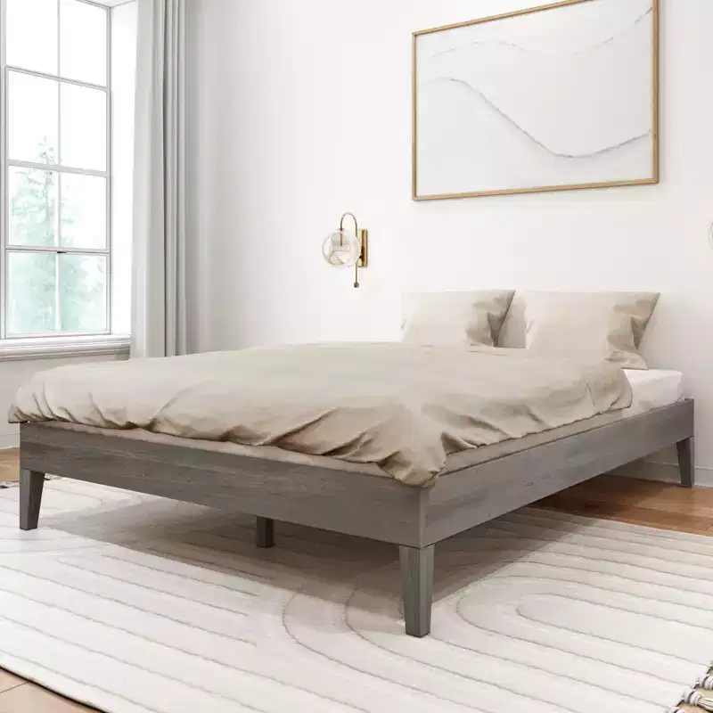 Plank+Beam Solid Wood Queen Platform Bed Frame