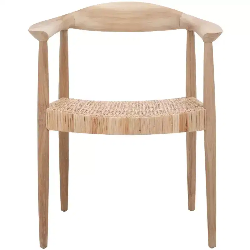 Rattan-wrapped chair, natural finish