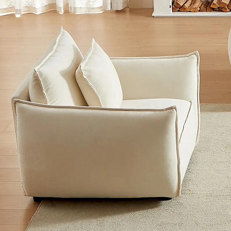 44 Upholstered Arm Chair with Pillows