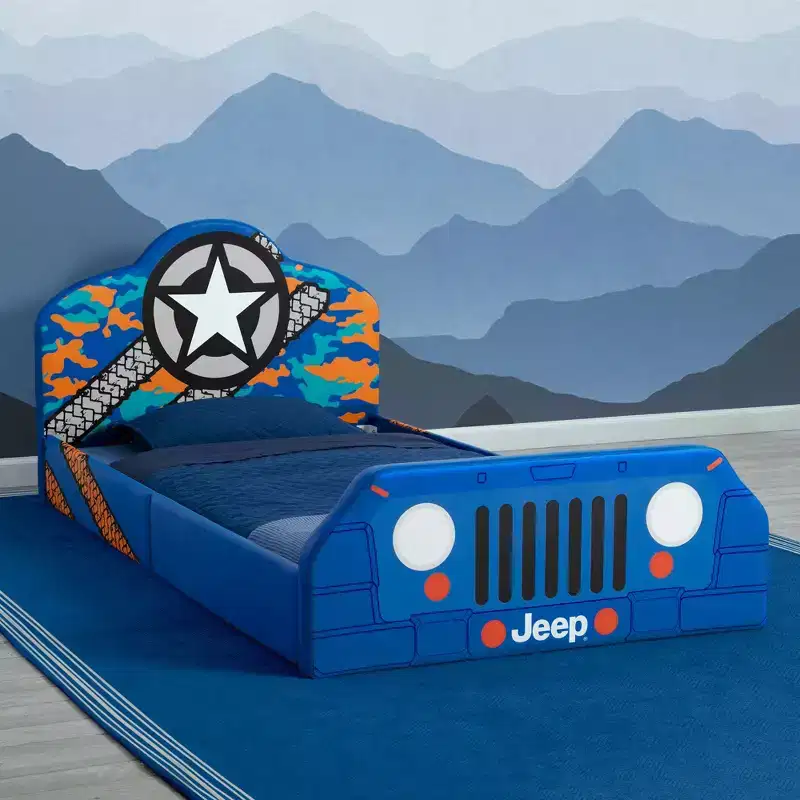 Delta Children Jeep Upholstered Twin Bed