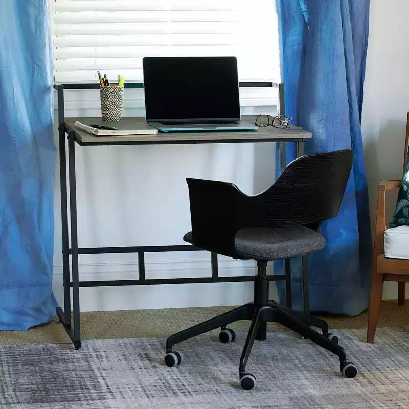 Household Essentials Jamestown Small Office Desk Ashwood