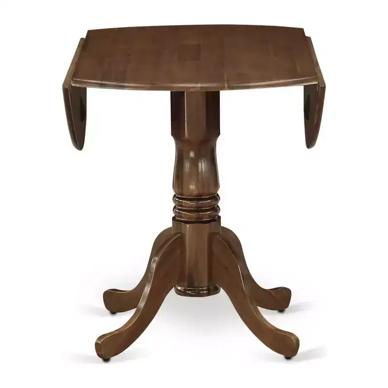 Black / Natural / Walnut Drop-Leaf Dining Table – Seats up to 4