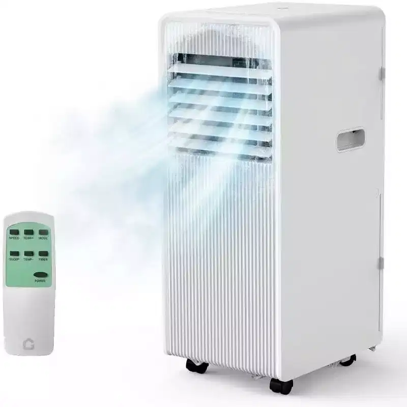 Garvee 14000 BTU Portable Air Conditioner, Modern White Easy-Control Panel, Energy Efficient Cooling for Large Rooms Home Office