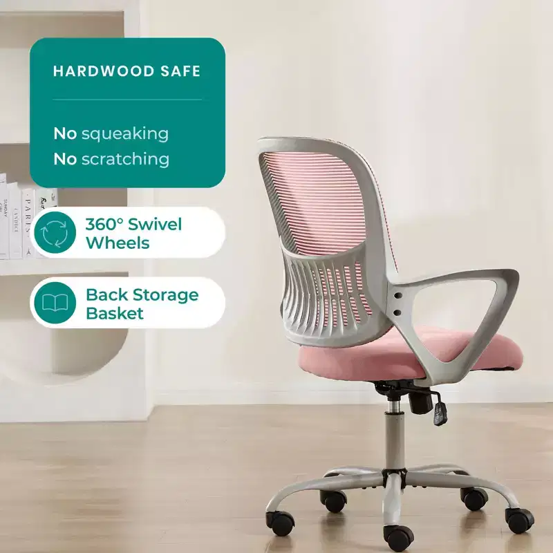 Office Chair for Standing Desks, Tall and Counter Height, Includes Adjustable Foot Ring