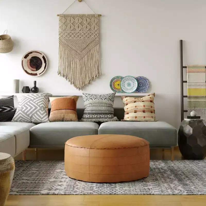 32 Wendal Round Coffee Table Pouf - WyndenHall