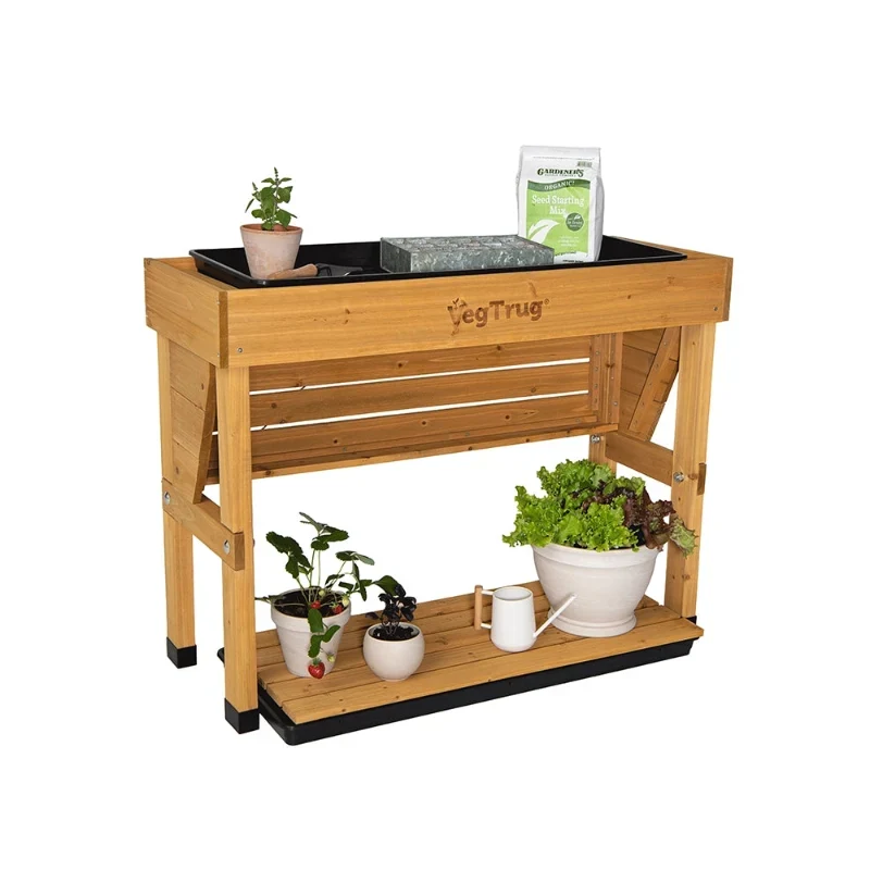Indoor Herb Garden Workstation with 50W LED Grow Light and Planting Tray