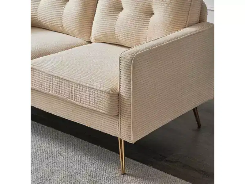 Karl Home |53.5 inch Square Arms Loveseat Sofa