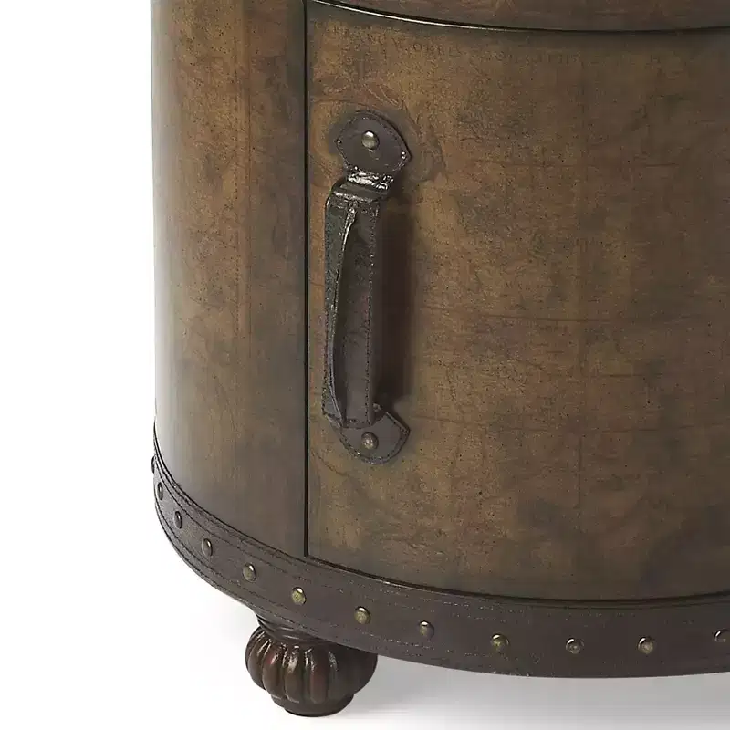 HomeRoots 20 Brown Wood Round Coffee Table