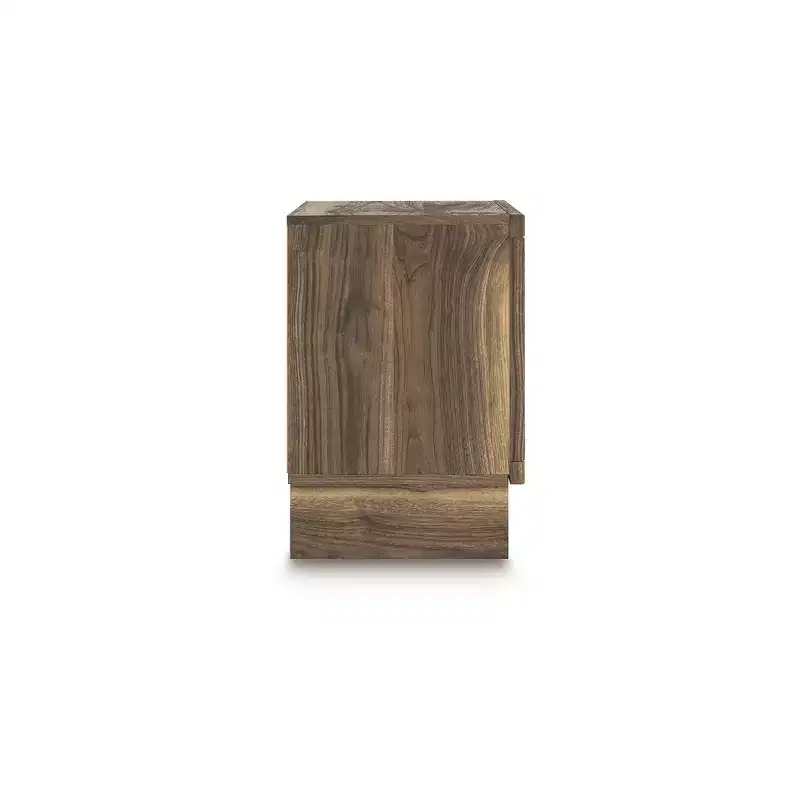 Signature Design by Ashley Zadilyn Two Drawer Night Stand with Wireless Charging, Brown