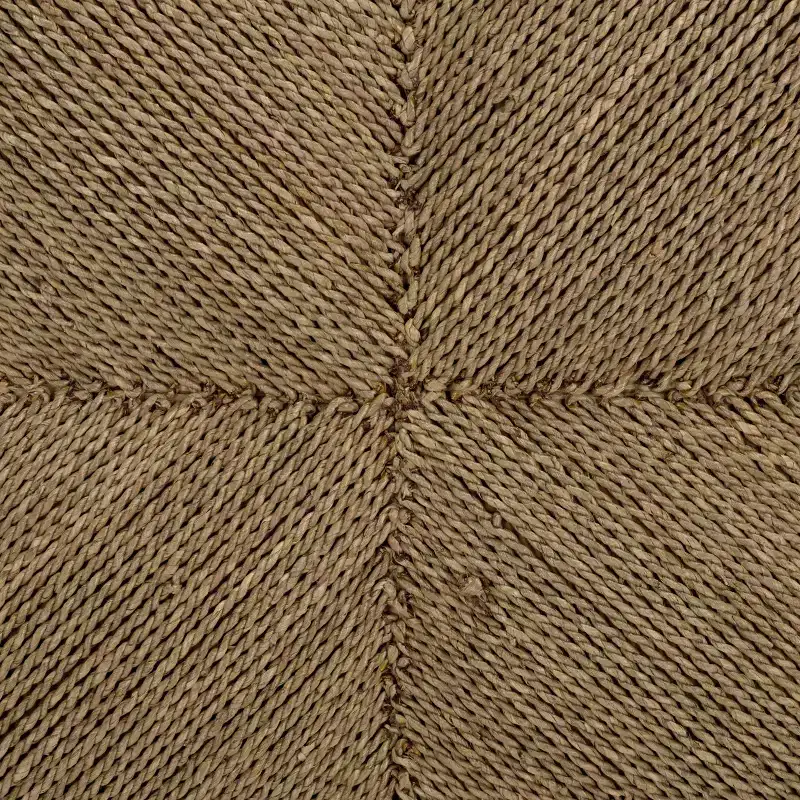 Malta Woven Seagrass Ottoman - CWK2028 - Natural - Safavieh Couture